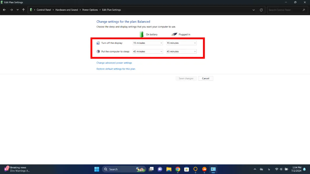 بهترین تنظیمات باتری برای ویندوز 11 و 10