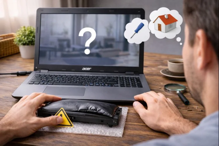آیا تعویض باتری لپ تاپ ایسر در خانه امکان پذیر است؟