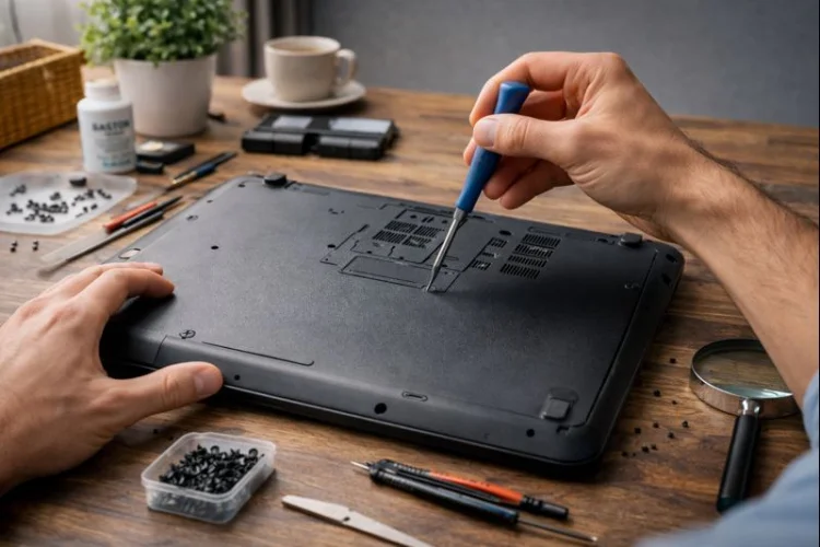 گام 3: باز کردن پنل پشتی