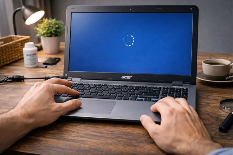 گام 7: روشن کردن لپ تاپ