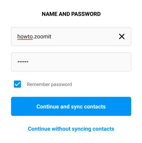 انتخاب نام کاربری